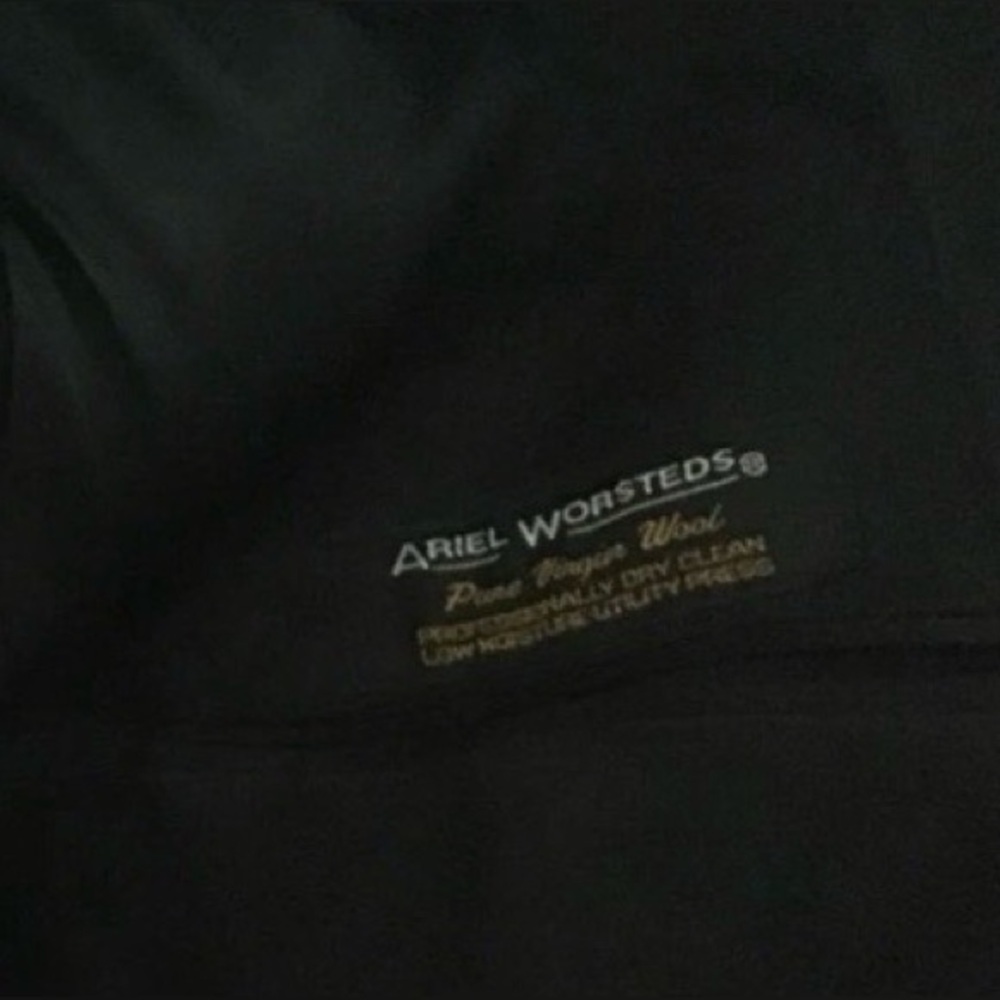 HART SCHAFFNER MARX Vintage Charcoal Gray Pinstripe Wool Suit Coat 42 Reg. EUC - Picture 14 of 14